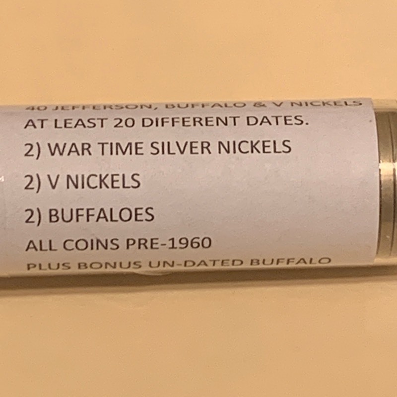 (1) Roll Of (40) Nickels