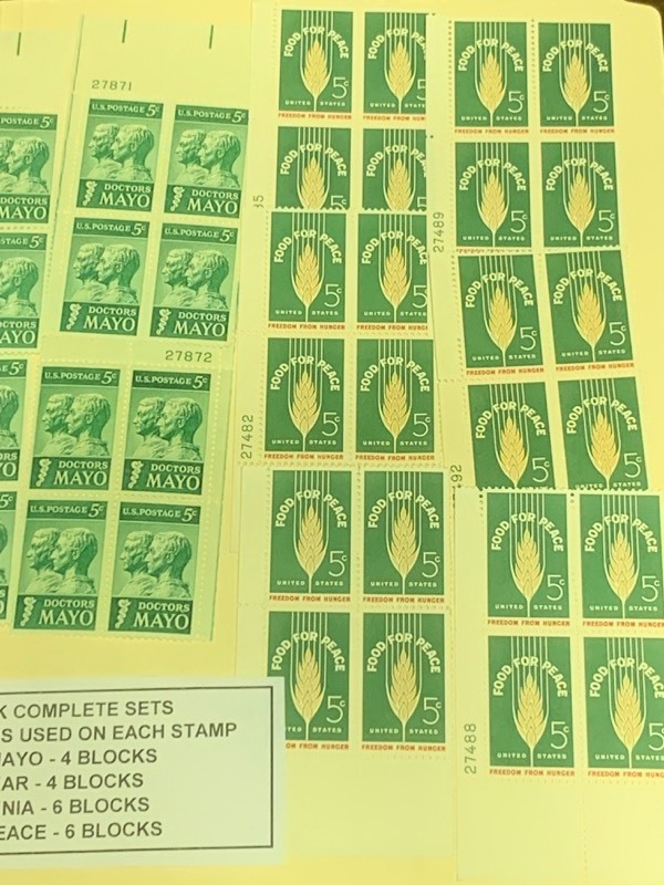 Plate Block Complete Sets