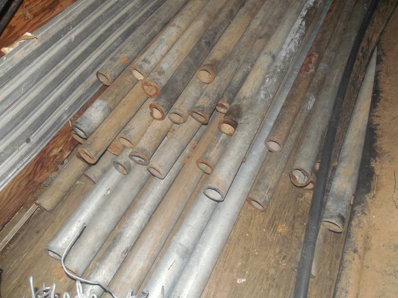 lot 8 image: TOP POLES FOR CHAIN LINK FENCE