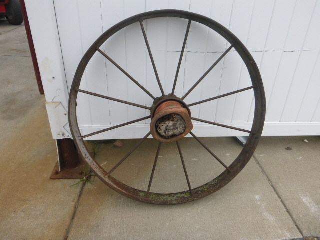 Vintage Metal Wagon Wheel