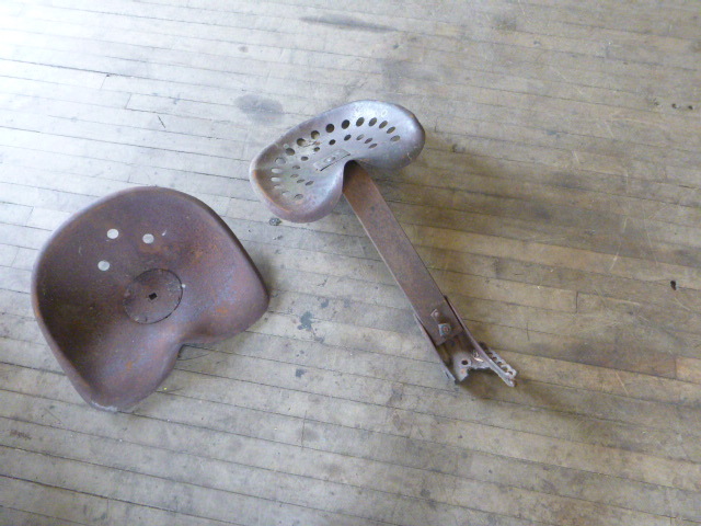 2 Vintage Tractor Seats