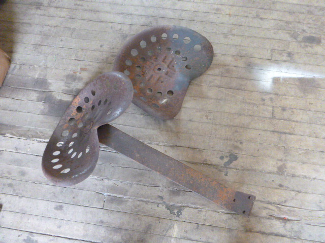 2 Vintage Tractor Seats