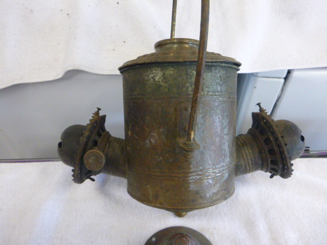 Antique Double Wick Lantern