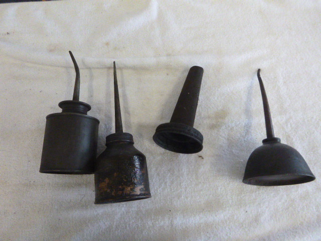 Vintage Oil Cans and Spout