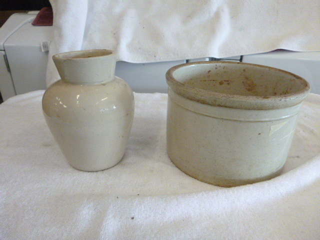Vintage Copenhagen Snuff Jar and Small Crock