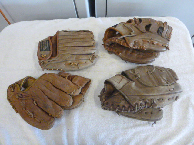4 Youth Baseball Gloves