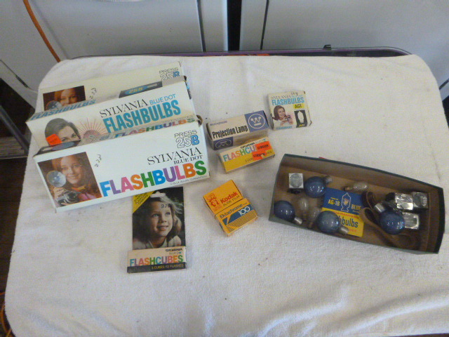 Lot of Old Camera Flashbulbs