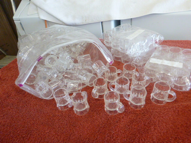 Lot of Plastic Shot Glasses