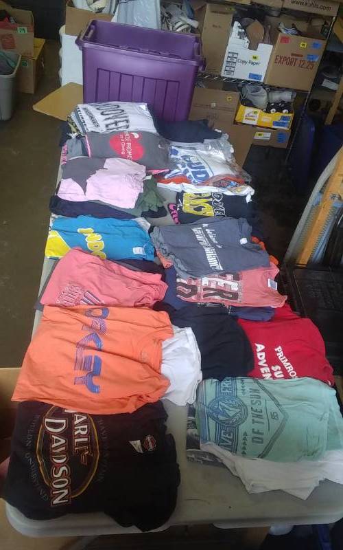 Huge Assortment Of Tees SM (Includes Tote With Lid)
