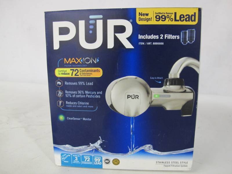 lot 16 image: PUR Advanced Faucet Filtration System - Chrome