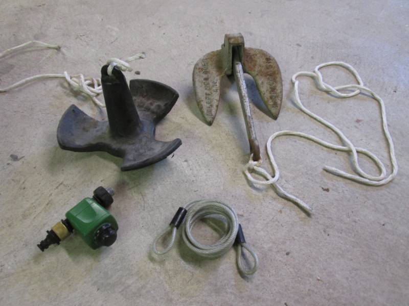 lot 11 image: Lot of 2 Boat Anchors Etc  WHB...