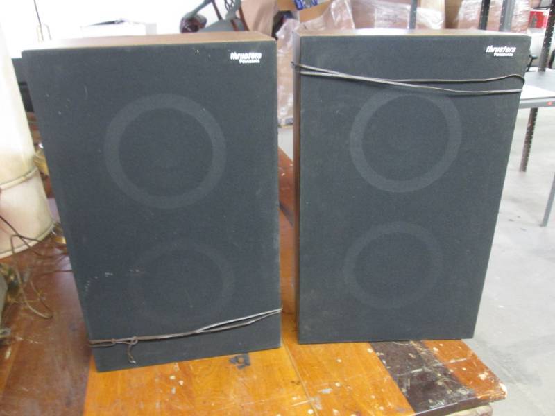 lot 75 image: Pair of Panasonic Thrusters Stereo ...