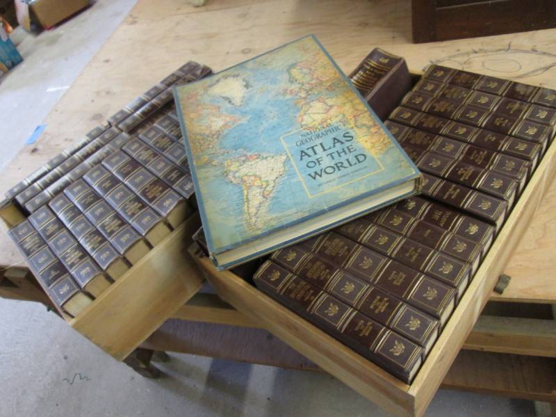lot 97 image: Vintage Set of Encyclopedias and La...