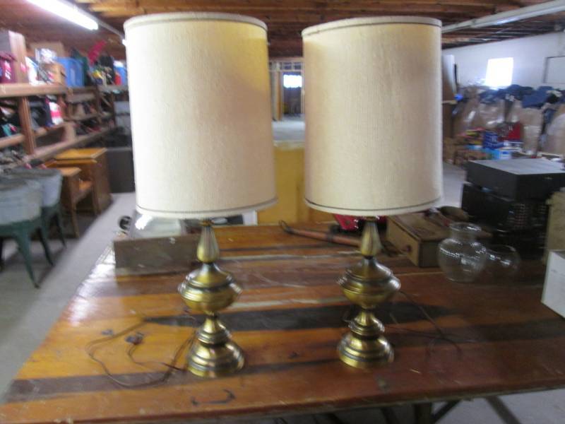 lot 107 image: Pair of Lamps  WHB...