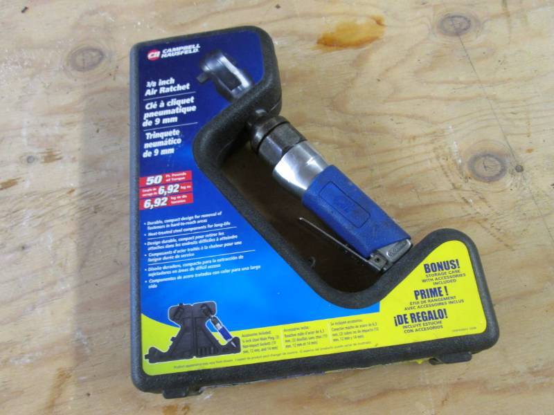 lot 110 image: 38 Air Ratchet in Case with Misc ...