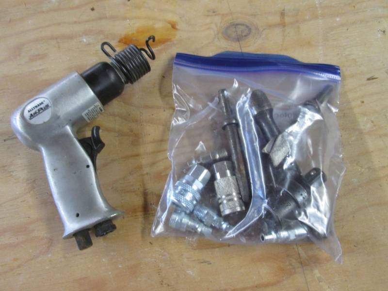 lot 114 image: Air Hammer with Bag of Accessories ...