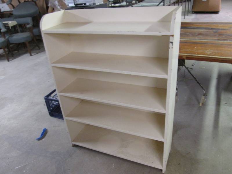 lot 121 image: Wood Shelf 11 12 D x 36 W x 48 ...