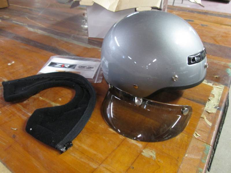 lot 122 image: ZR Helmets Shorty Helmet with Extra...