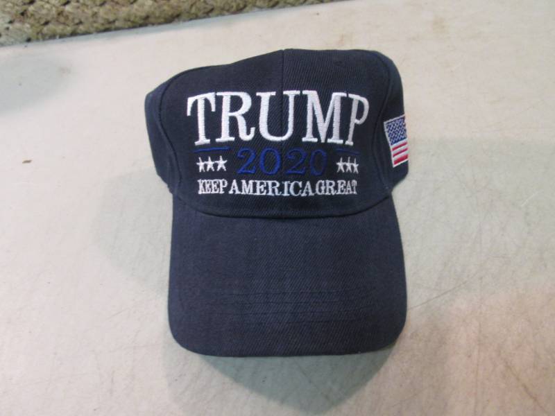 lot 134 image: Blue Embroidered Trump 2020 Keep Am...