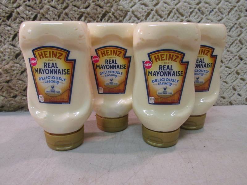lot 151 image: 4 Bottles of Heinz Real Mayonnaise ...