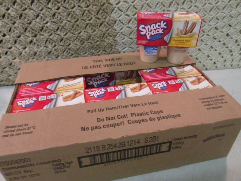 lot 156 image: Case of 12 4-Pack Cups of Cinnamon ...
