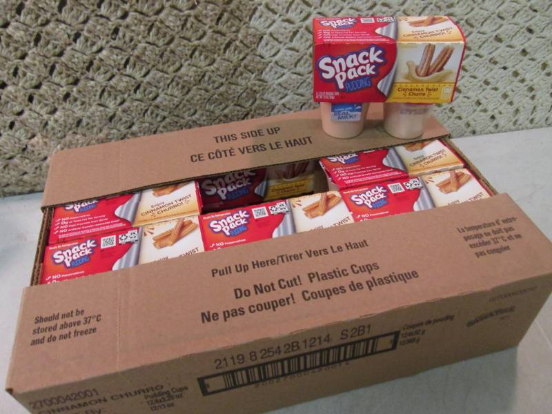 lot 160 image: Case of 12 4-Pack Cups of Cinnamon ...