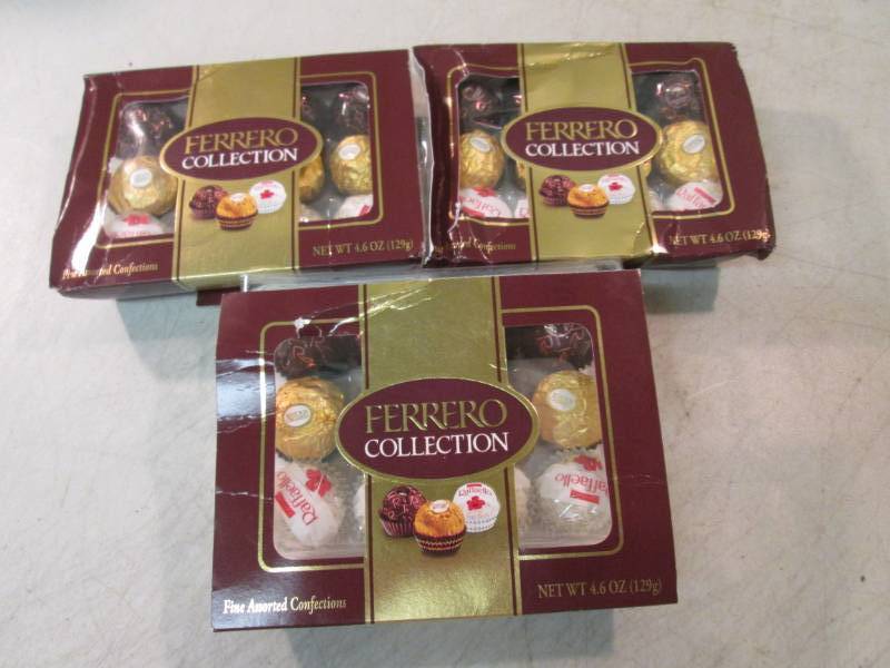 lot 188 image: 3 Boxes of Ferrero Collection Fine ...