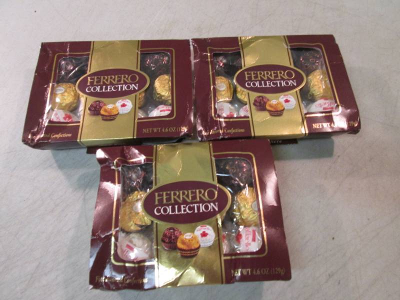 lot 189 image: 3 Boxes of Ferrero Collection Fine ...