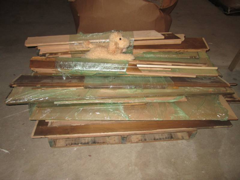 lot 219 image: Pallet of Assorted Trim Boards Dog ...