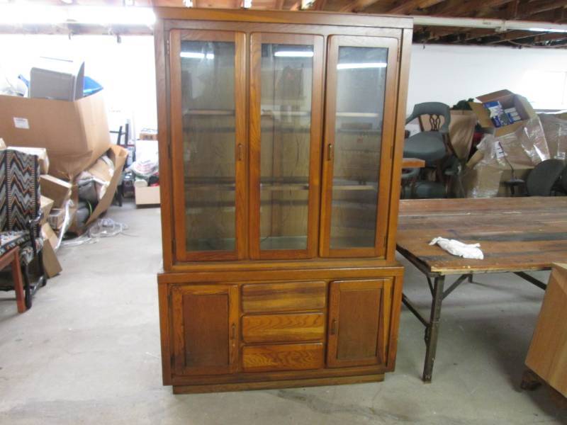 lot 232 image: Hutch with Lighting 2 pieces. Overa...