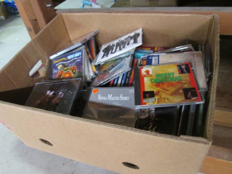 lot 243 image: Box Full of Cds Etc...