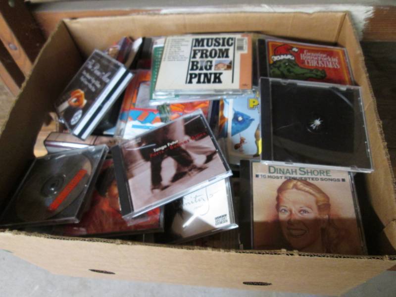 lot 247 image: Box Full of Cds Etc...