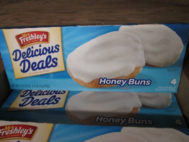 lot 254 image: Case of 16 Boxes of Iced Honey Buns...