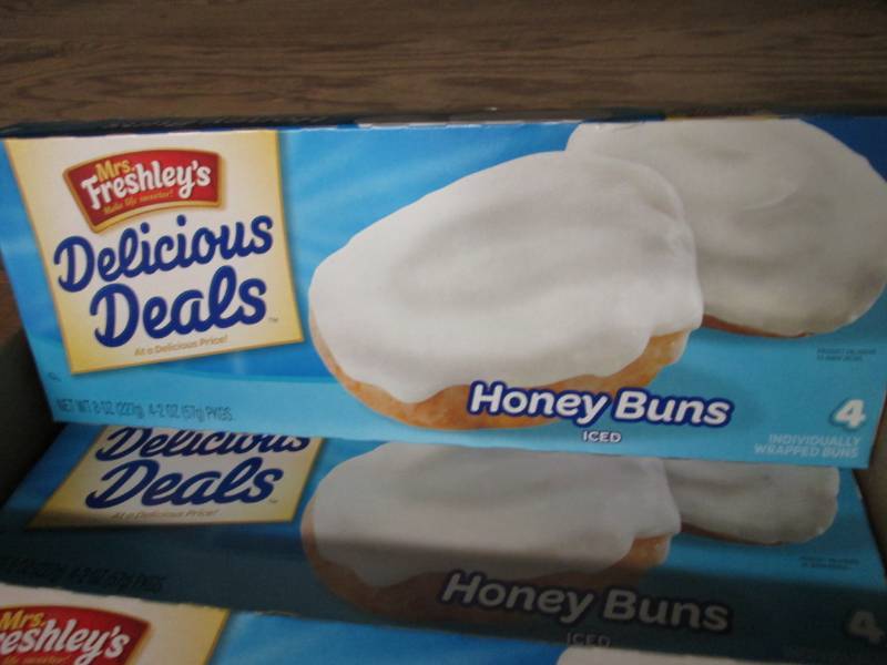 lot 256 image: Case of 16 Boxes of Iced Honey Buns...