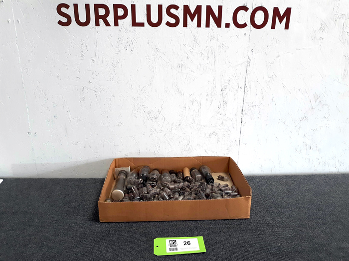 lot 26 image: Box Lot of Assorted Vacuum Tubes