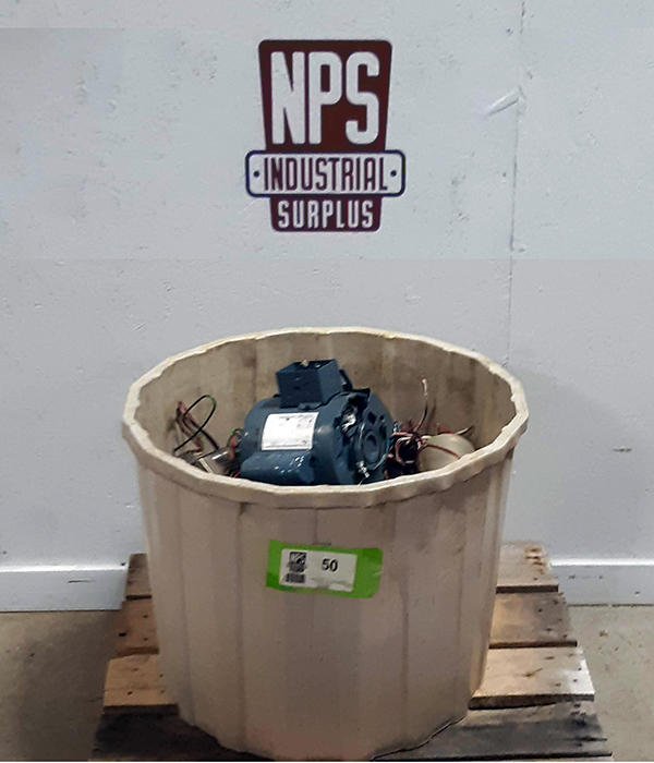 lot 50 image: Barrel of Copper Electric Motor Scrap