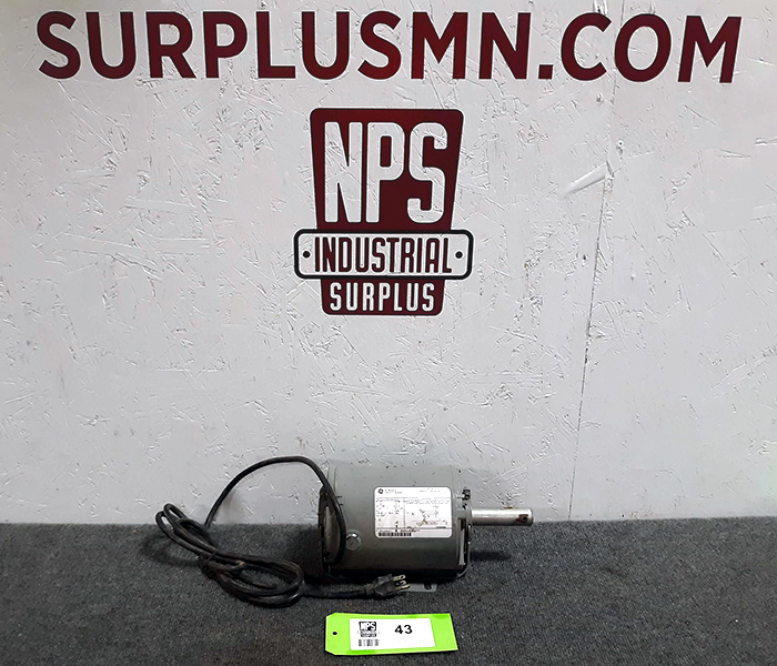 lot 43 image: GE Electric Motor 14 HP 115V WORKS