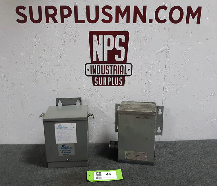lot 44 image: (2) Transformers 3KVA and 2KVA
