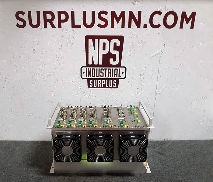 lot 34 image: ETEL DSC2 Digital Servo Amps in Rack w Power Supply