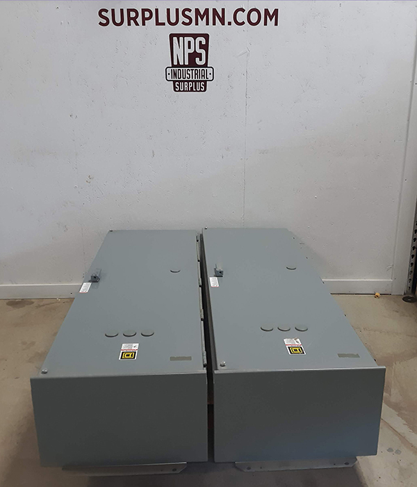 lot 18 image: (2) Square D Wall Mount Electrical Enclosures