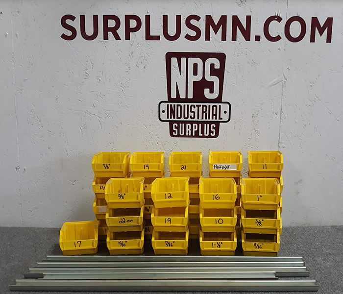 lot 74 image: (33) Storage Bins w Brackets