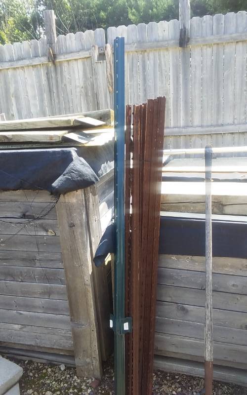 lot 13 image: Fence Posts 10- 5 Ft, 1- 6 Ft.