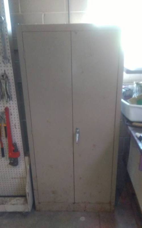 lot 40 image: Metal 2-Door Cabinet 30x15x67