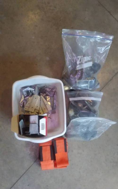 lot 88 image: Furniture Wheels, Lifting Straps, Deck Brackets, Misc