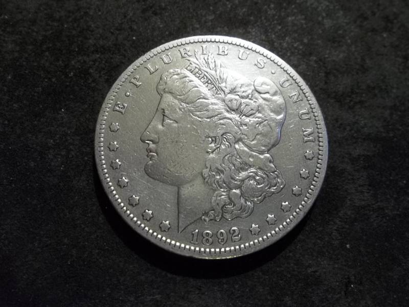 1892 S Morgan Silver Dollar