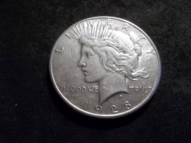 1928 S Silver Peace Dollar
