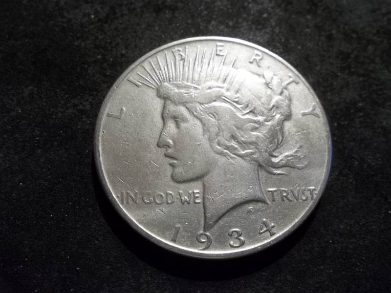 1934 D Silver Peace Dollar