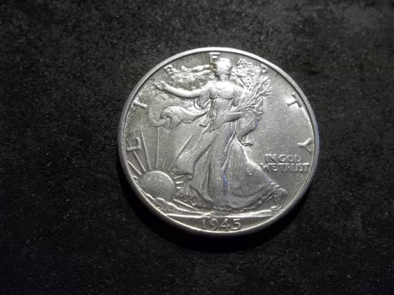 1945 D Walker Half Dollar