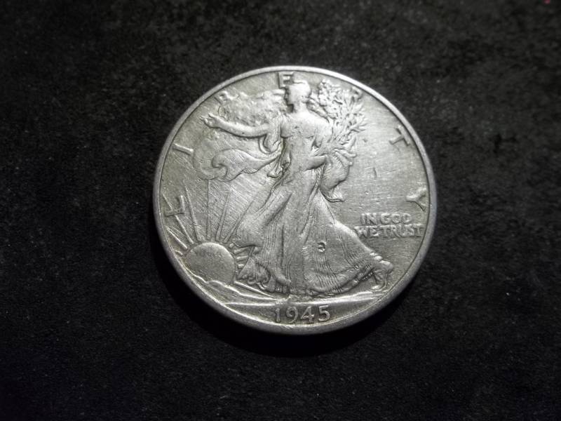 1945 D Walker Half Dollar