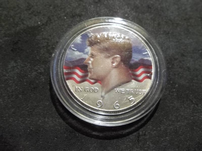 1965 Silver Painted Silhouette Half Dollar